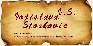 Vojislava Stošković vizit kartica